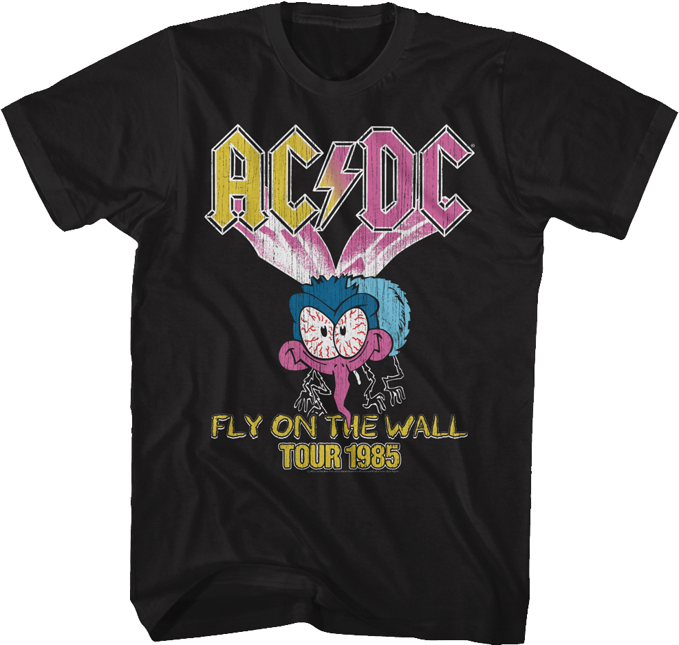 Fly On The Wall Tour 1985 ACDC Shirt Hoodie, Sweatshirt | CiraTrend.com (Image 1)