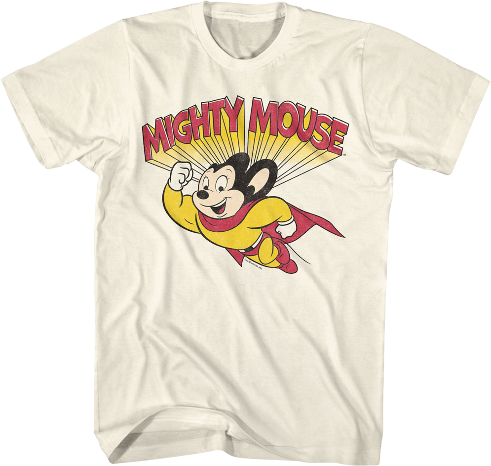 Flying And Flexing Mighty Mouse T-Shirt Hoodie, Sweatshirt | CiraTrend.com (Image 1)