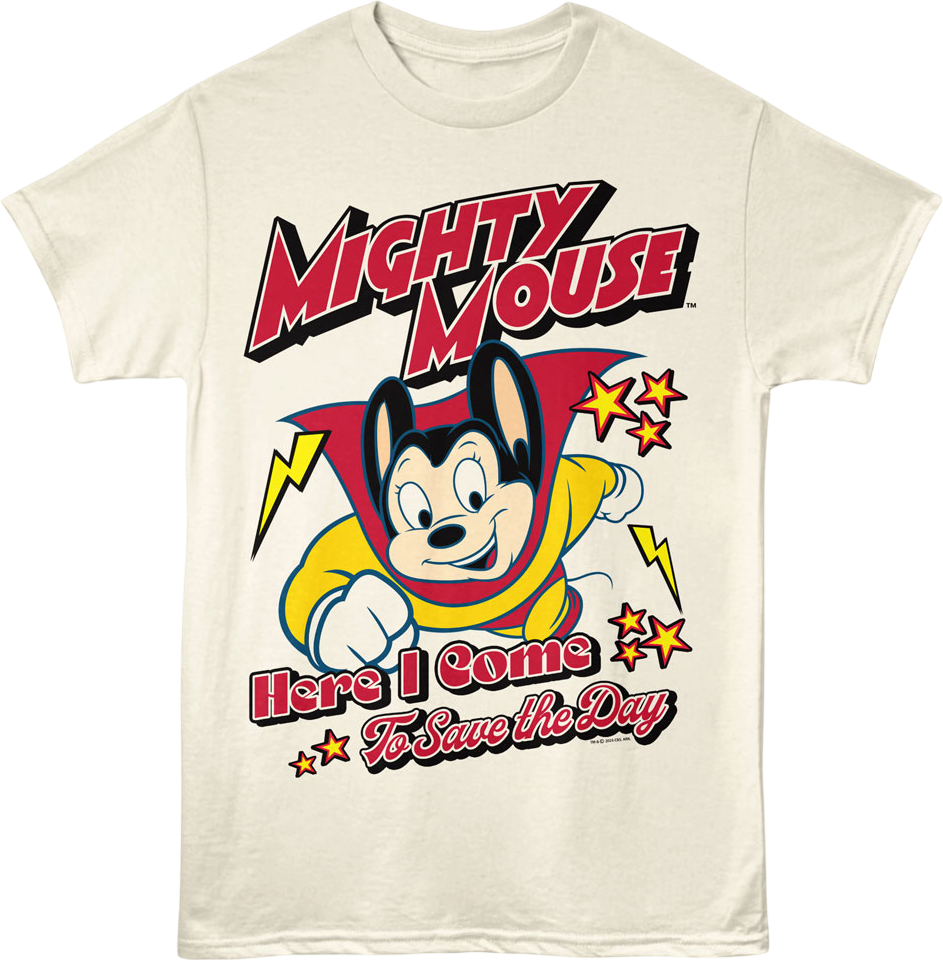Flying Here I Come To Save The Day Mighty Mouse T-Shirt Hoodie, Sweatshirt | CiraTrend.com (Image 1)
