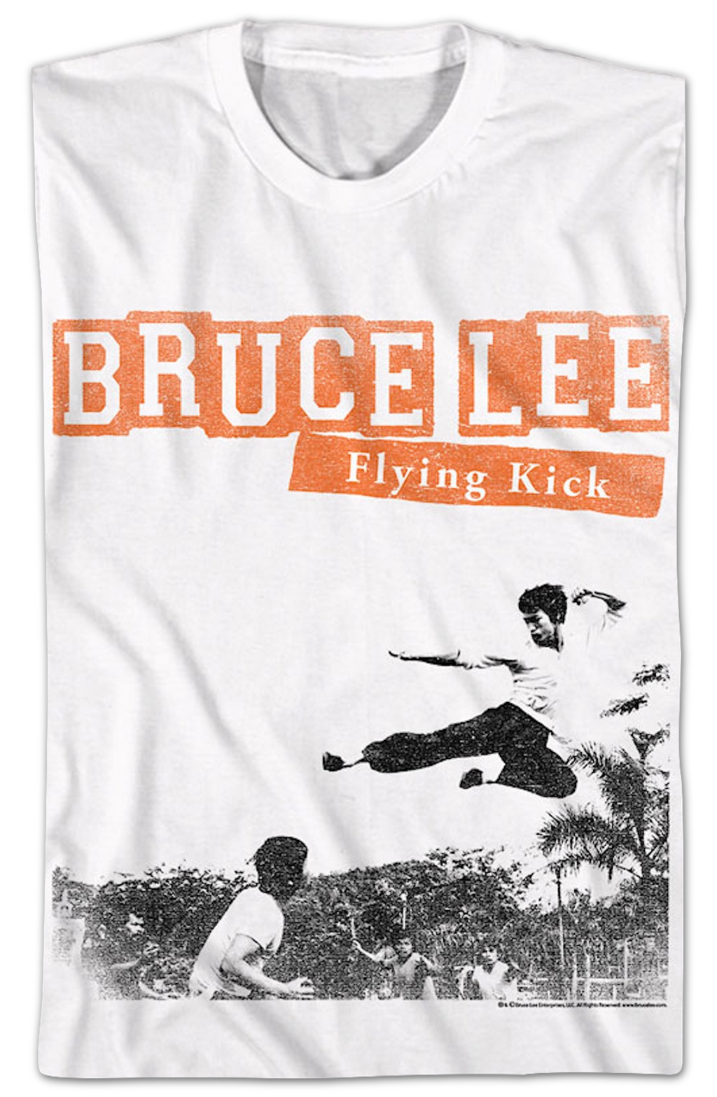 Flying Kick Bruce Lee T-Shirt Hoodie, Sweatshirt | CiraTrend.com (Image 2)