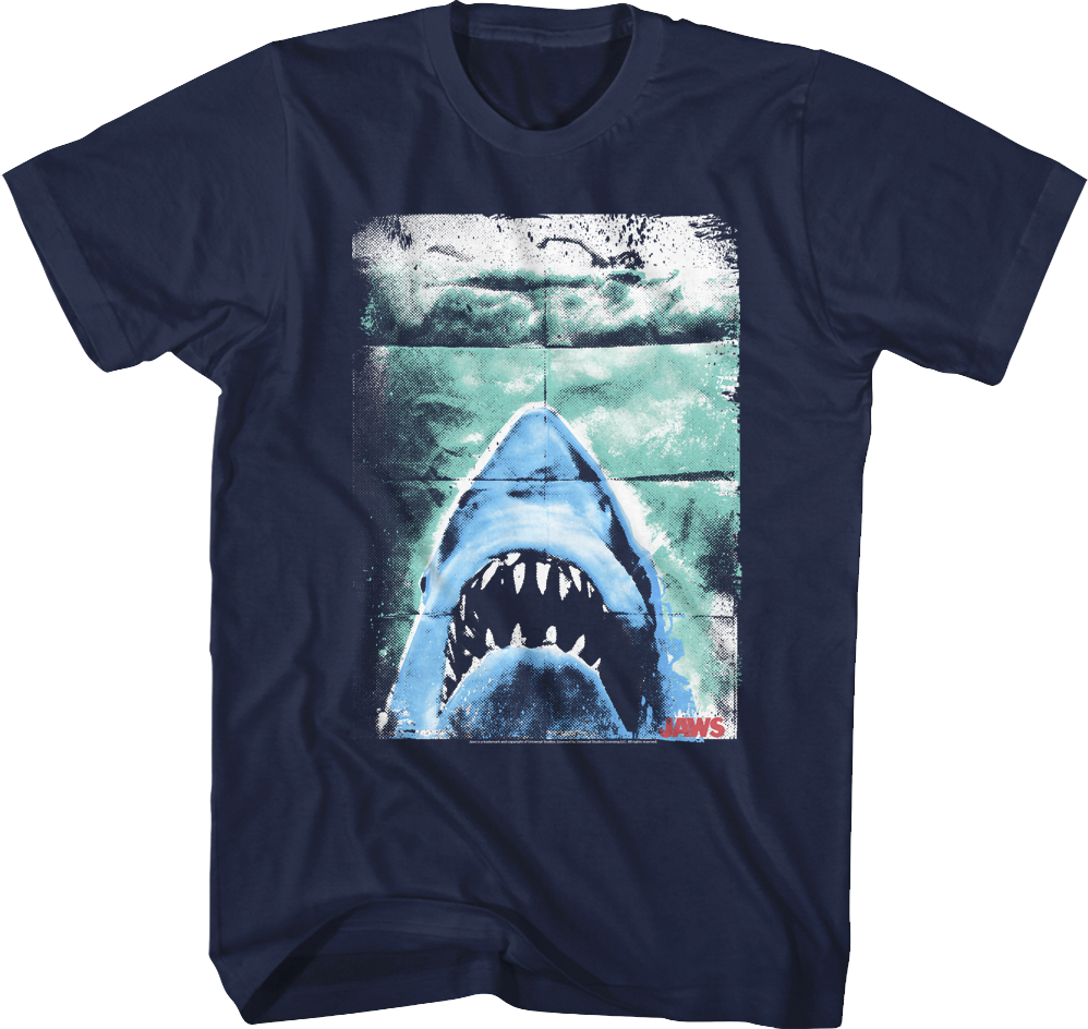Folded Poster Jaws T-Shirt Hoodie, Sweatshirt | CiraTrend.com (Image 1)