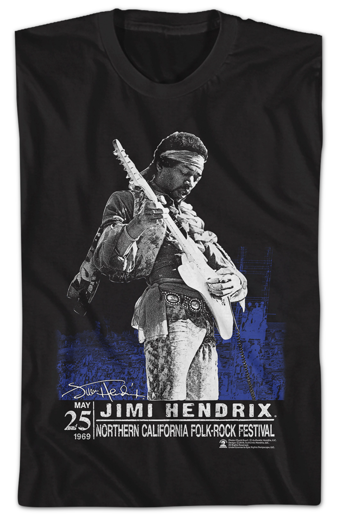 Folk-Rock Festival Jimi Hendrix T-Shirt Hoodie, Sweatshirt | CiraTrend.com (Image 2)