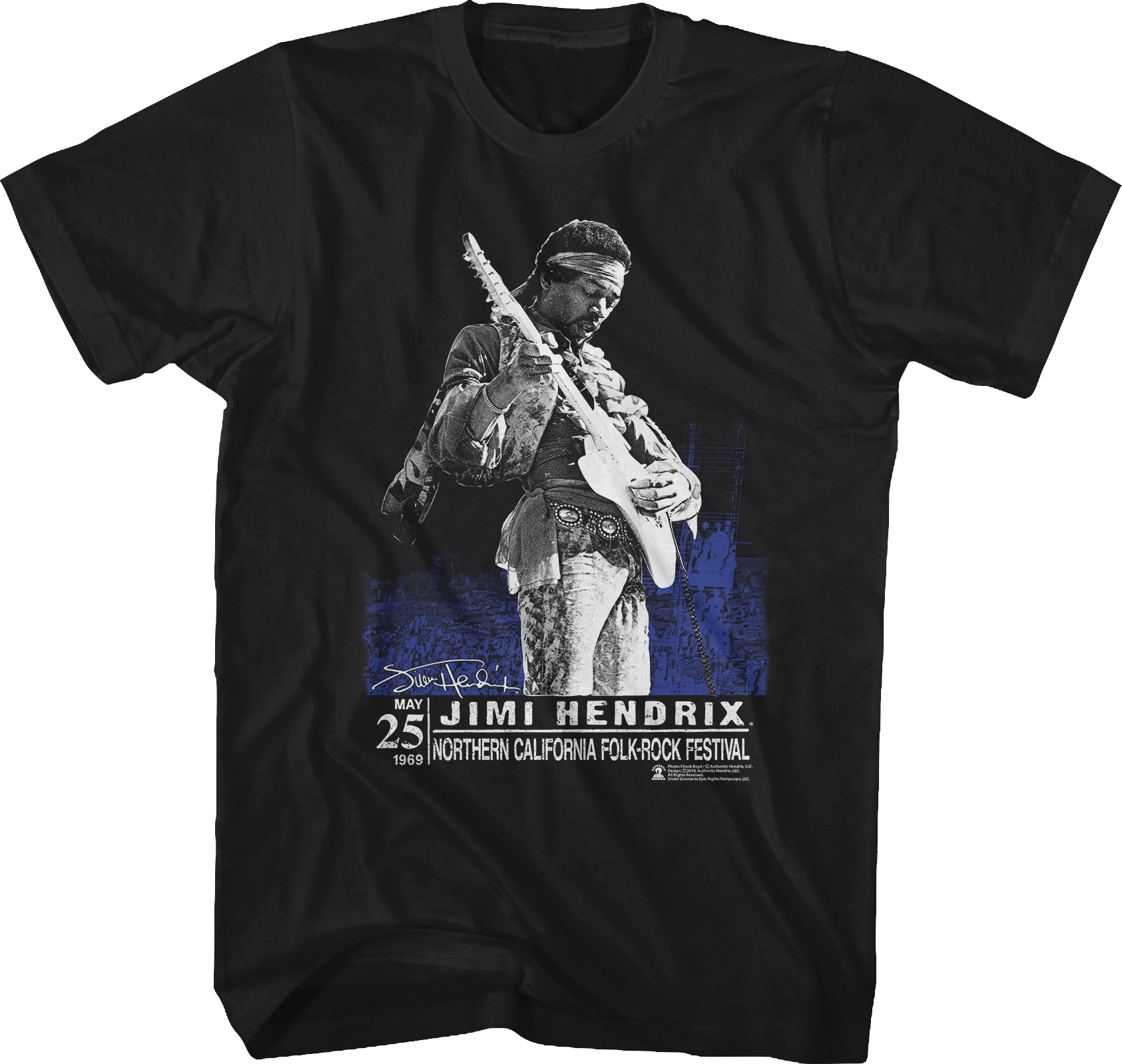 Folk-Rock Festival Jimi Hendrix T-Shirt Hoodie, Sweatshirt | CiraTrend.com (Image 1)