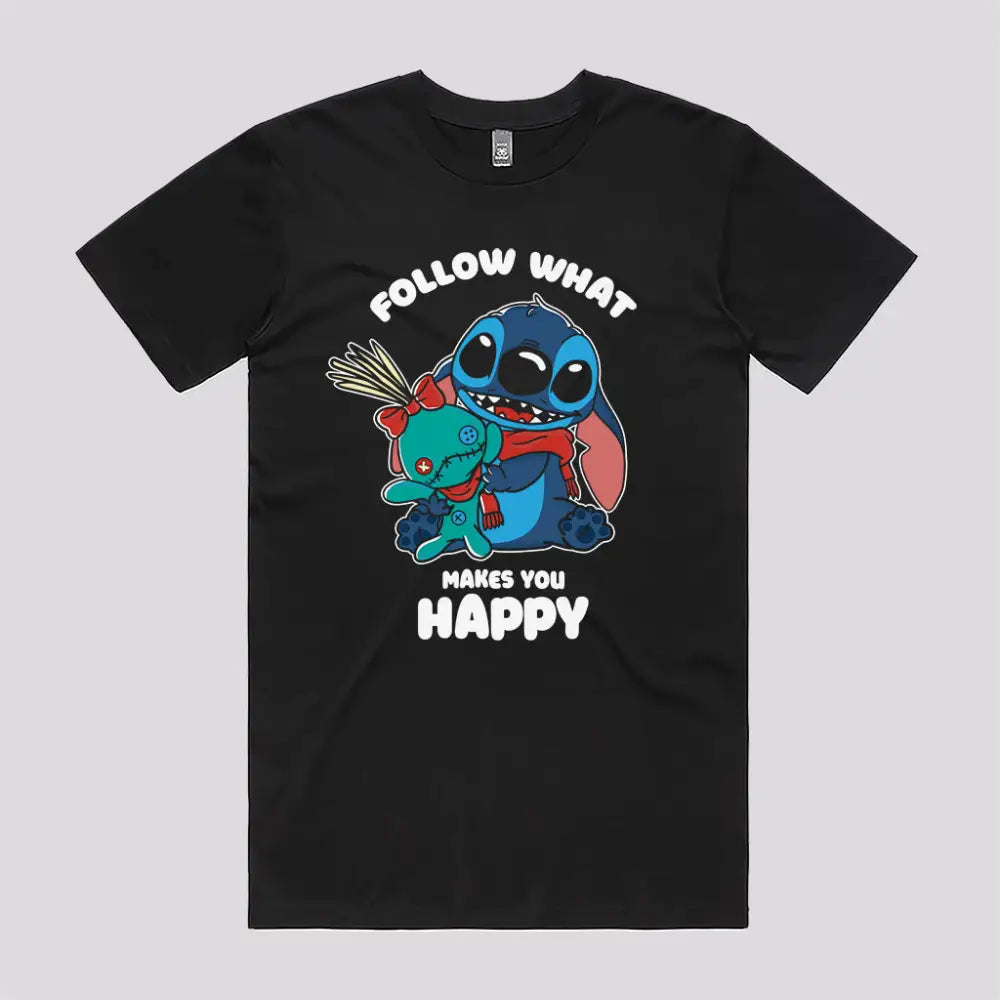 Follow What Makes You Happy T-Shirt Hoodie, Sweatshirt | CiraTrend.com (Image 5)