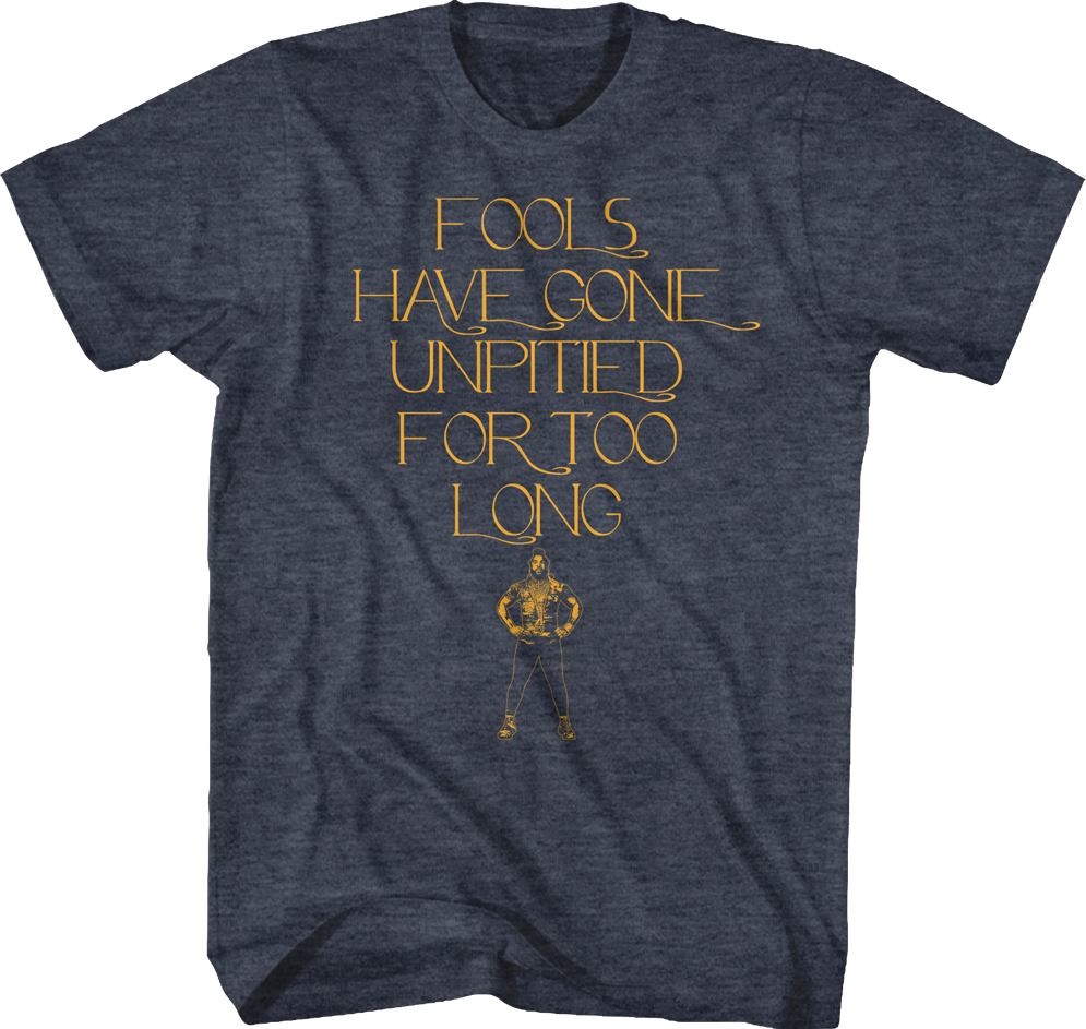 Fools Have Gone Unpitited For Too Long Mr. T Shirt Hoodie, Sweatshirt | CiraTrend.com (Image 1)