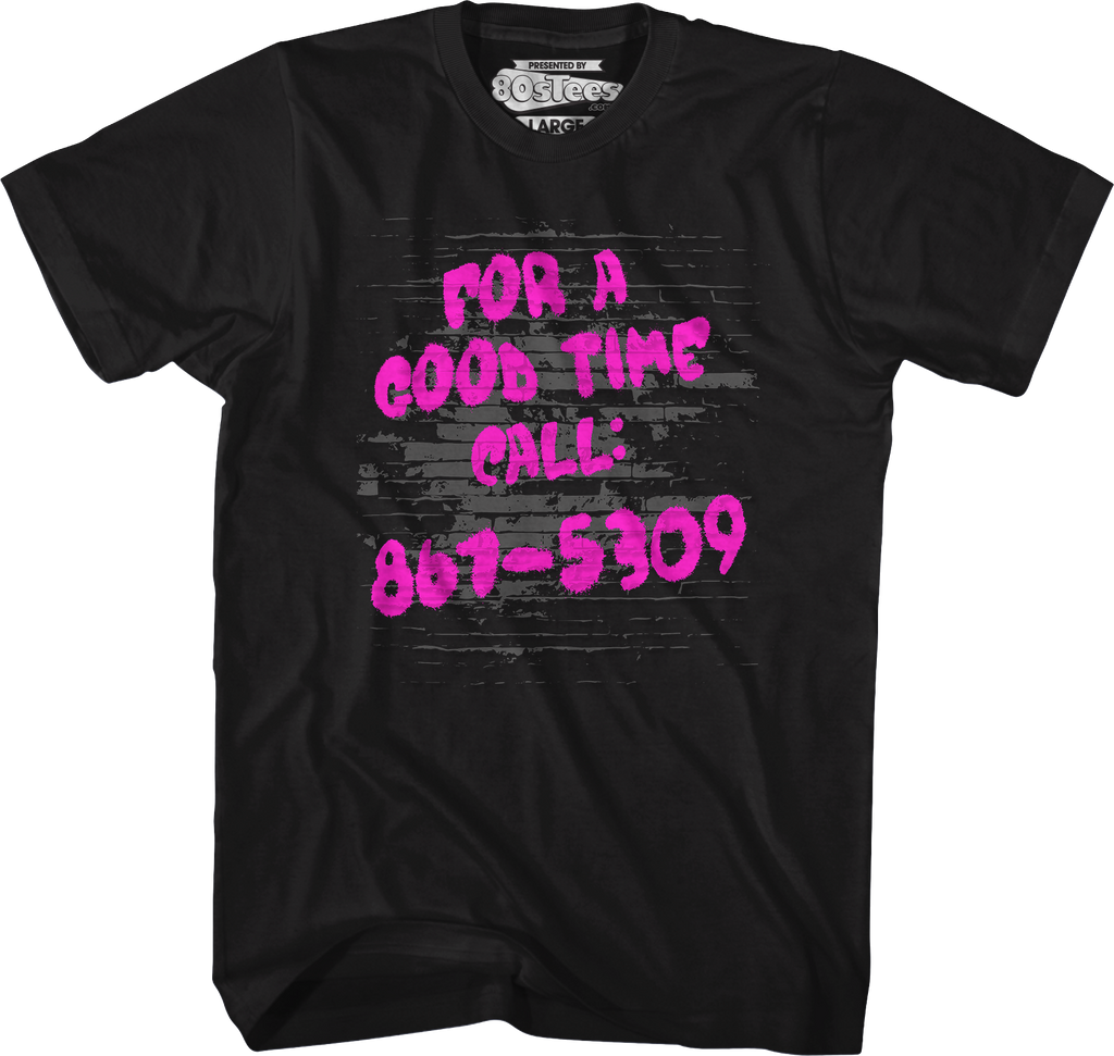For A Good Time Call 867-5309 T-Shirt Hoodie, Sweatshirt | CiraTrend.com (Image 1)