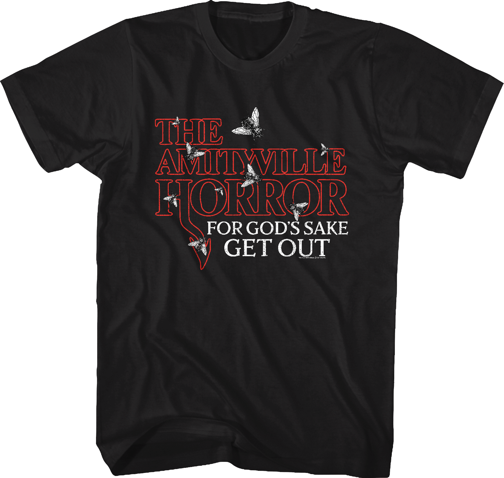 For God's Sake Get Out Amityville Horror T-Shirt Hoodie, Sweatshirt | CiraTrend.com (Image 1)