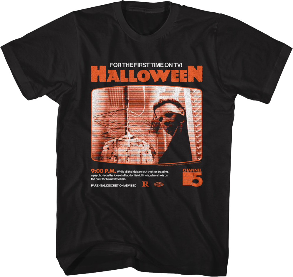For The First Time On TV Halloween T-Shirt Hoodie, Sweatshirt | CiraTrend.com (Image 1)