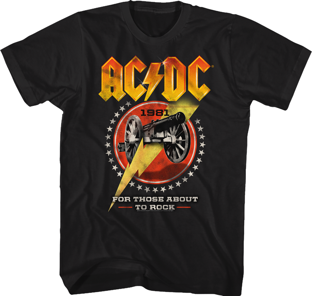 For Those About To Rock 1981 ACDC Shirt Hoodie, Sweatshirt | CiraTrend.com (Image 1)