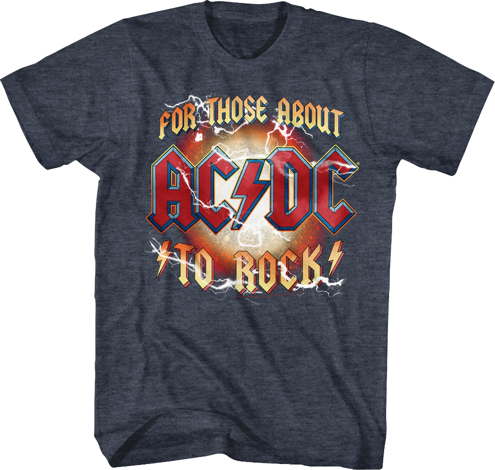 For Those About To Rock ACDC T-Shirt Hoodie, Sweatshirt | CiraTrend.com (Image 1)