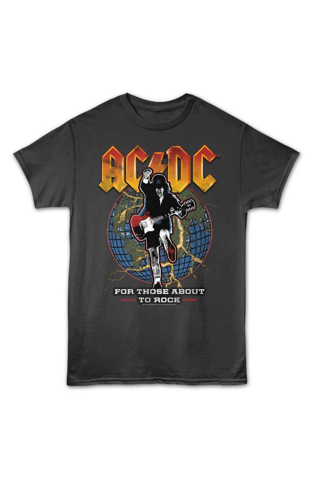 For Those About To Rock Globe ACDC T-Shirt Hoodie, Sweatshirt | CiraTrend.com (Image 2)