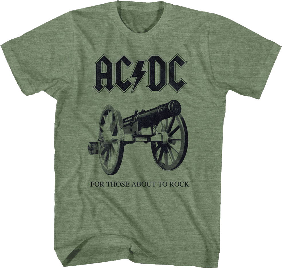 For Those About To Rock We Salute You Cannon ACDC Shirt Hoodie, Sweatshirt | CiraTrend.com (Image 1)