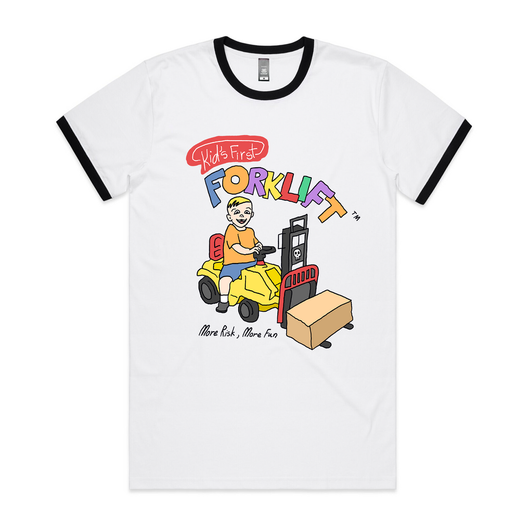 Forklift Ringer Tee Hoodie, Sweatshirt | CiraTrend.com (Image 1)