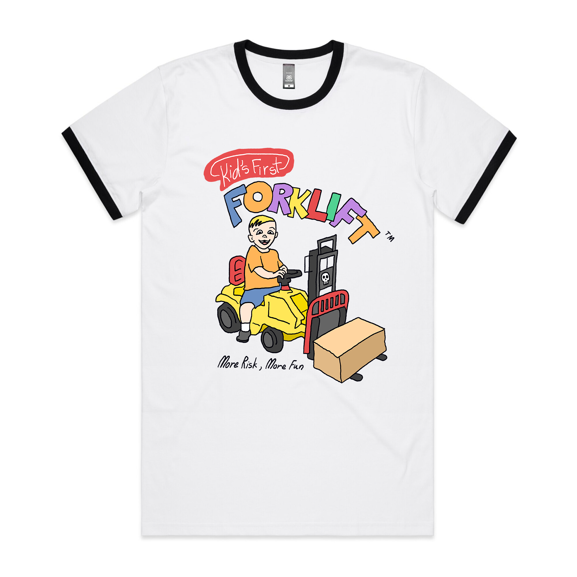 Forklift Ringer Tee Hoodie, Sweatshirt | CiraTrend.com (Image 1)