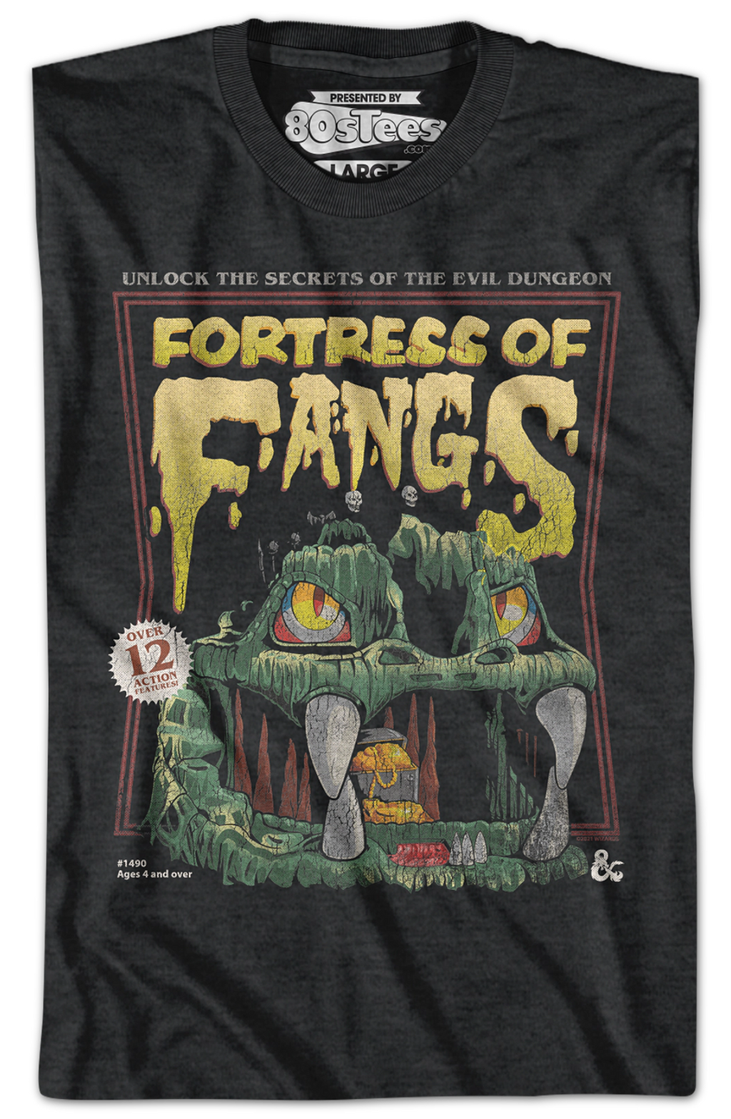 Fortress Of Fangs Poster Dungeons & Dragons T-Shirt Hoodie, Sweatshirt | CiraTrend.com (Image 2)