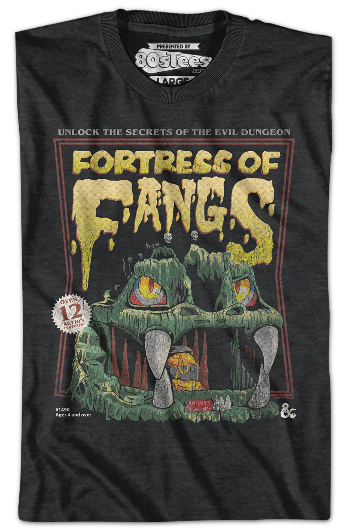 Fortress Of Fangs Poster Dungeons & Dragons T-Shirt Hoodie, Sweatshirt | CiraTrend.com (Image 2)