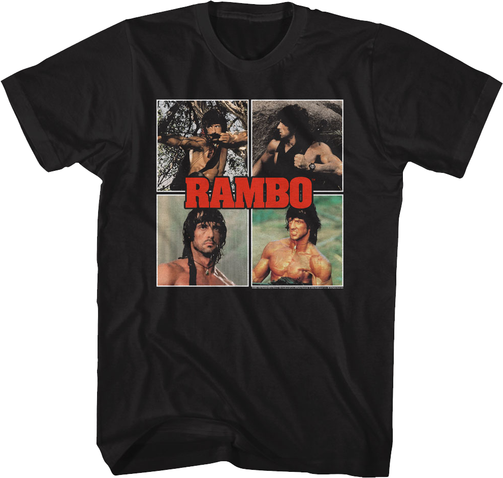 Four Photos Rambo T-Shirt Hoodie, Sweatshirt | CiraTrend.com (Image 1)