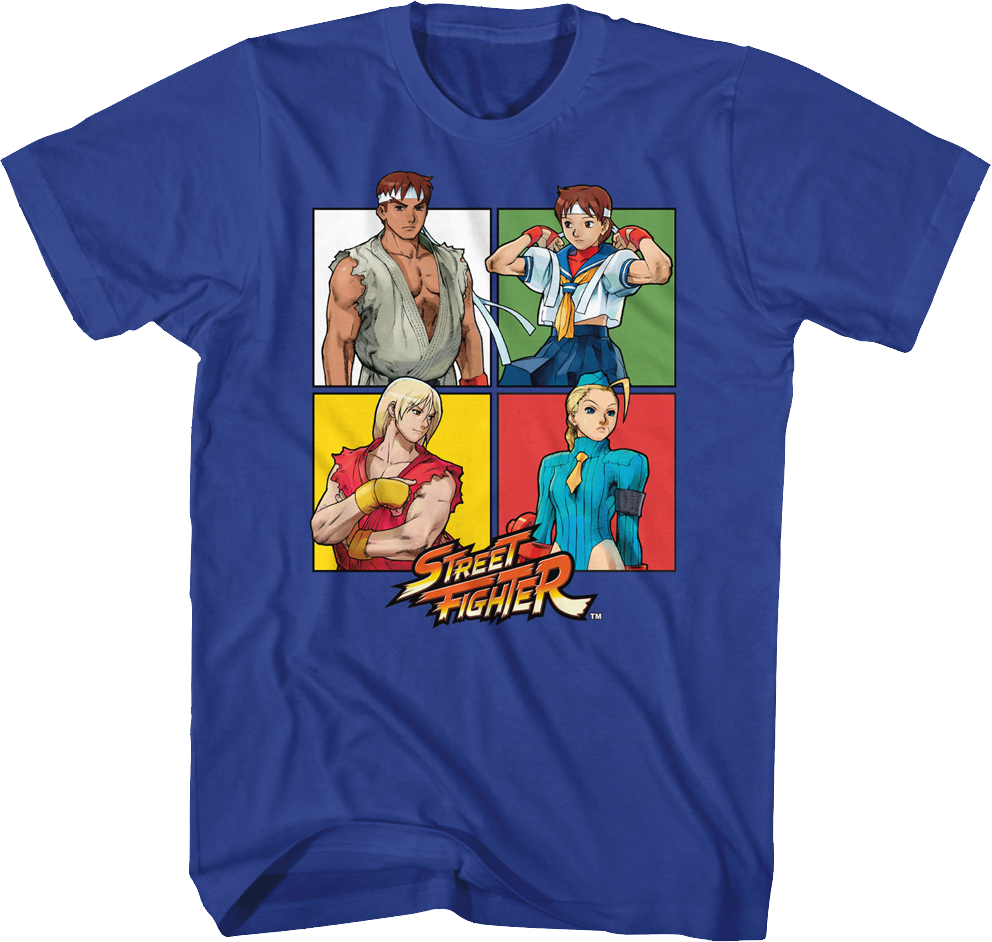Four Squares Street Fighter T-Shirts, Hoodie, Sweatshirt
