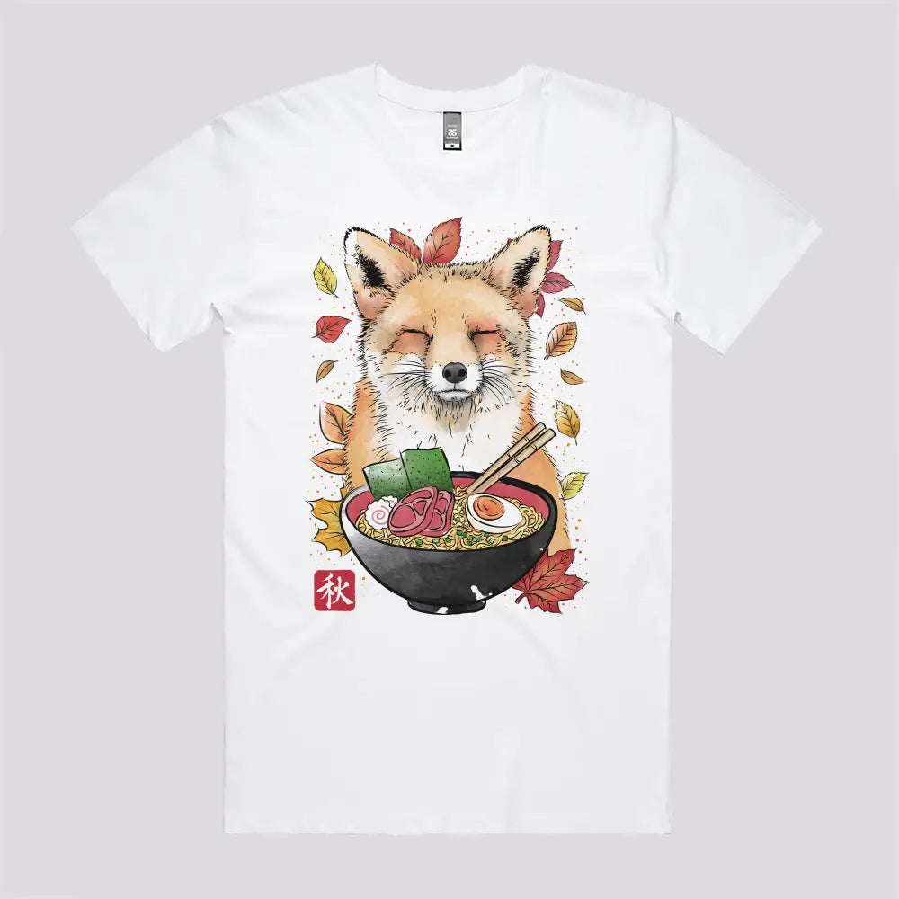 Fox, Leaves and Ramen T-Shirt Hoodie, Sweatshirt | CiraTrend.com (Image 4)