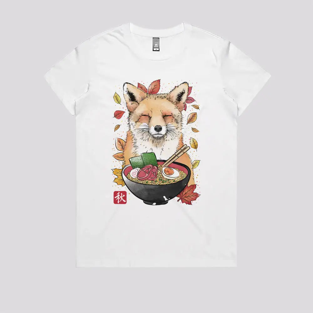 Fox, Leaves and Ramen T-Shirt Hoodie, Sweatshirt | CiraTrend.com (Image 5)