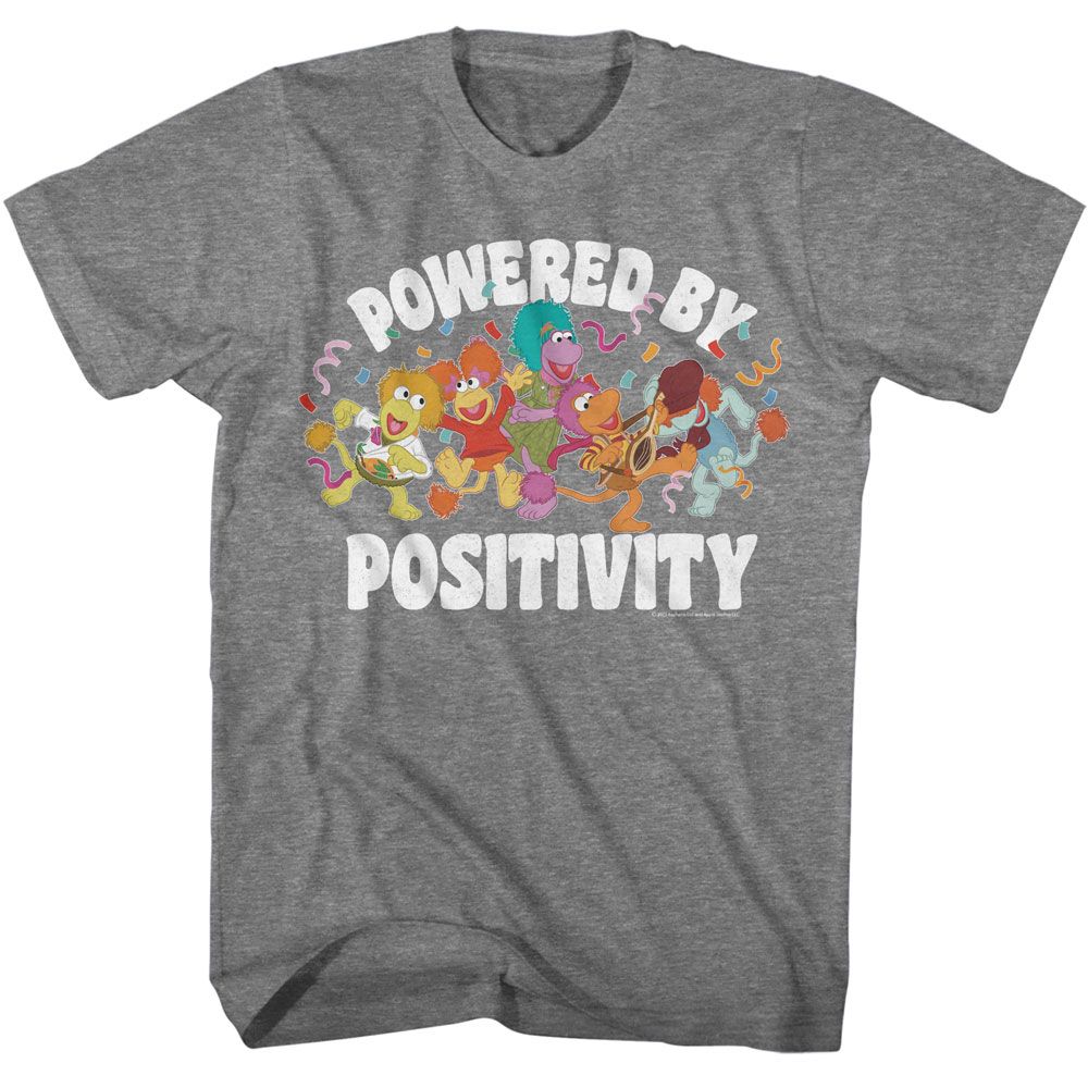 Fraggle Rock - Powered By Positivity T-Shirt Hoodie, Sweatshirt | CiraTrend.com