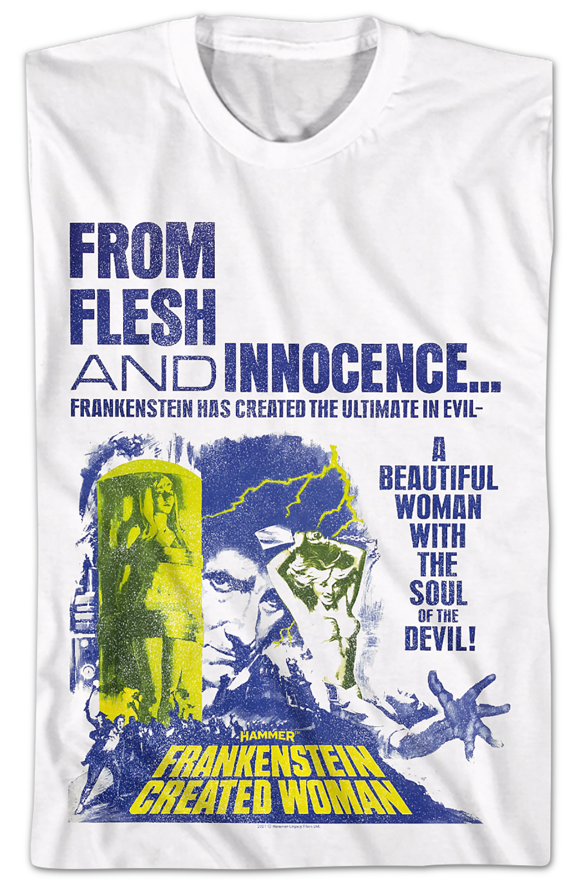 Frankenstein Created Woman Poster Hammer Films T-Shirt Hoodie, Sweatshirt | CiraTrend.com