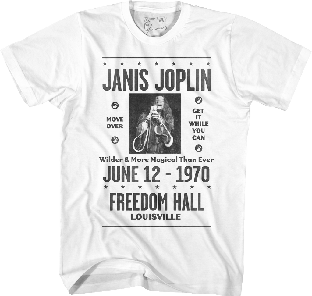Freedom Hall Janis Joplin T-Shirt Hoodie, Sweatshirt | CiraTrend.com (Image 1)