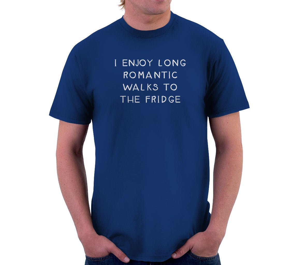 I Enjoy Long Romantic Walks To The Fridge T-Shirt Hoodie, Sweatshirt | CiraTrend.com (Image 3)