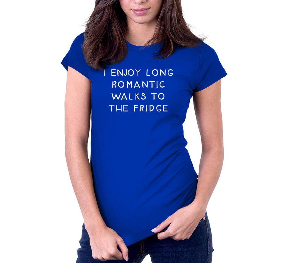 I Enjoy Long Romantic Walks To The Fridge T-Shirt Hoodie, Sweatshirt | CiraTrend.com (Image 4)