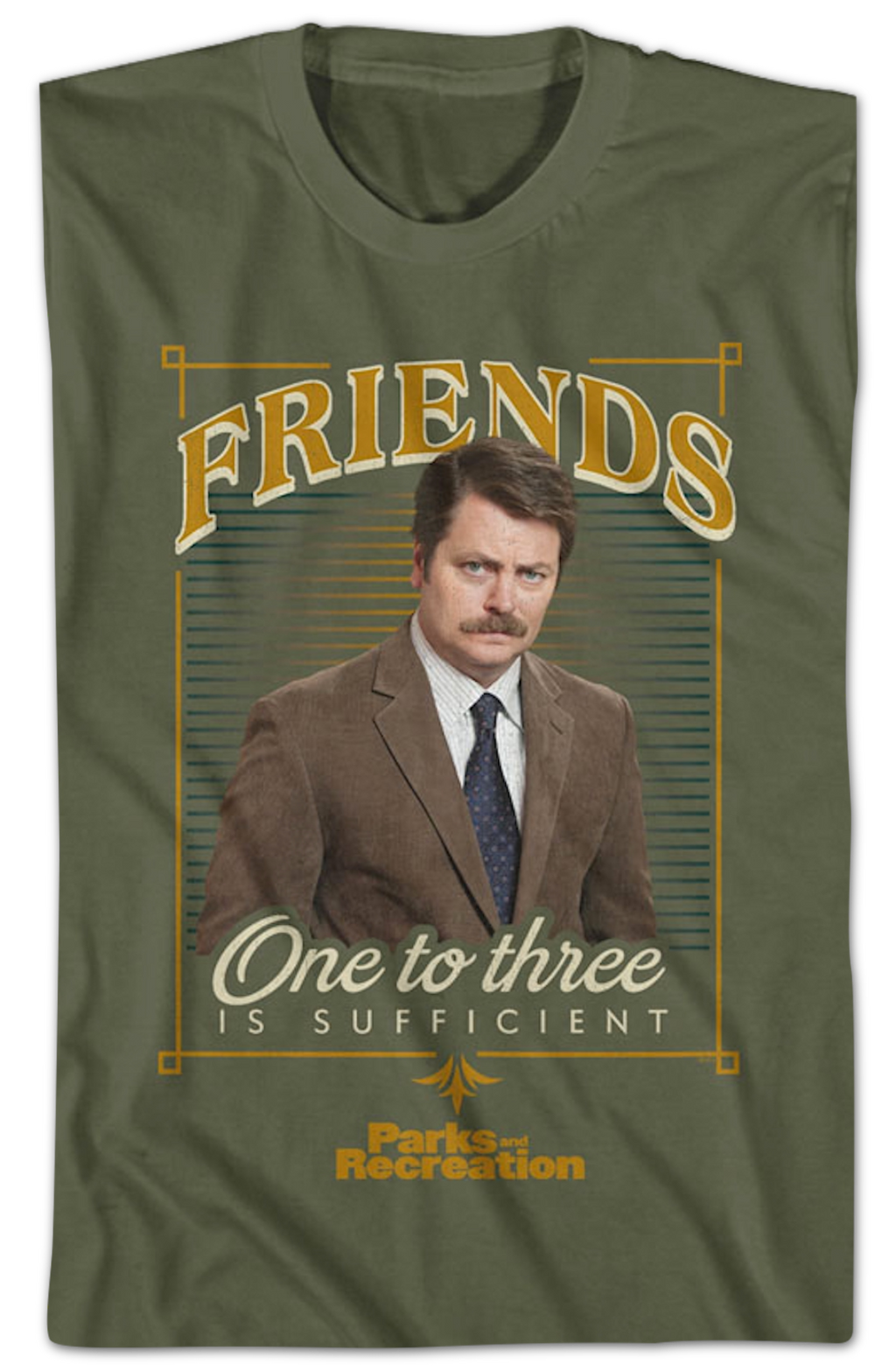 Friends One To Three Is Sufficient Parks And Recreation T-Shirt Hoodie, Sweatshirt | CiraTrend.com (Image 2)