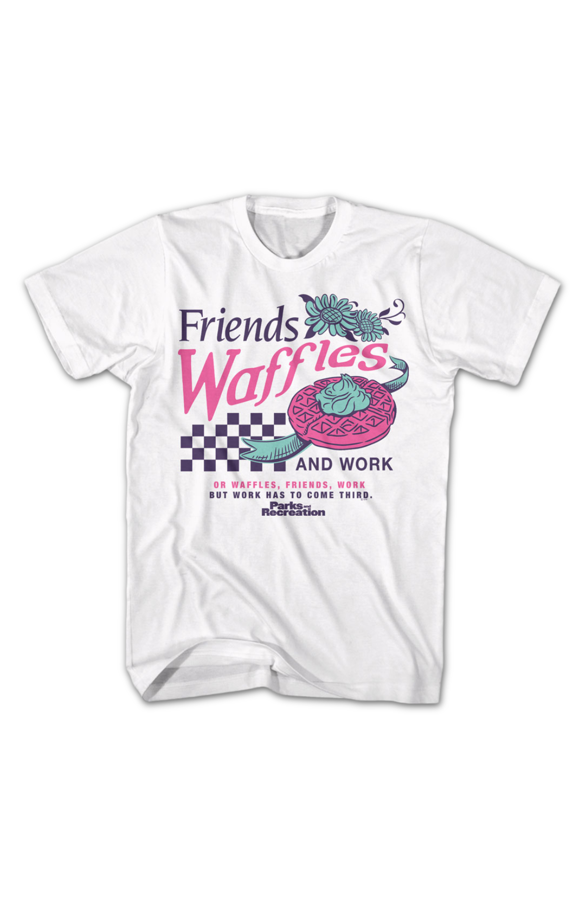 Friends Waffles And Work Parks And Recreation T-Shirt Hoodie, Sweatshirt | CiraTrend.com (Image 2)