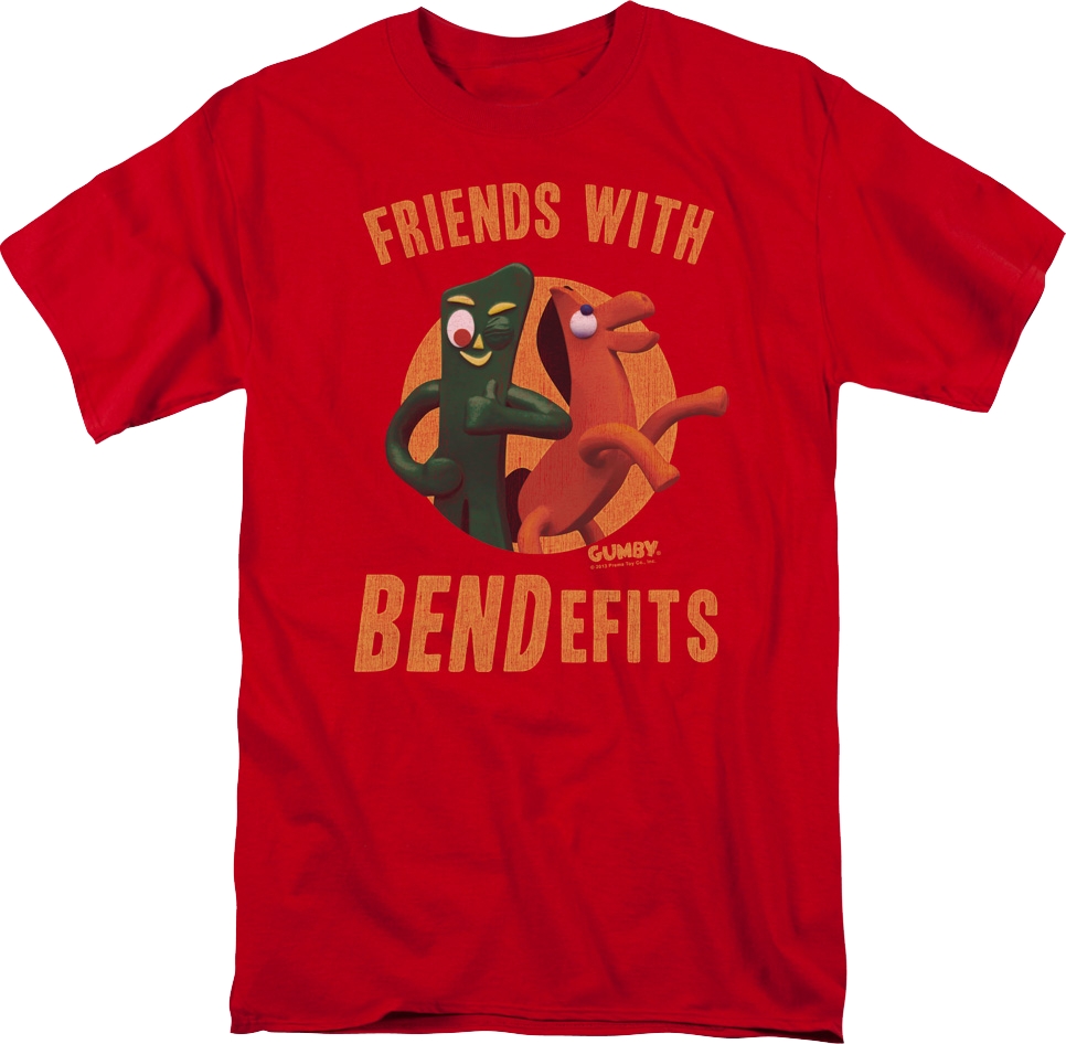 Friends With Bendefits Gumby T-Shirt Hoodie, Sweatshirt | CiraTrend.com (Image 1)
