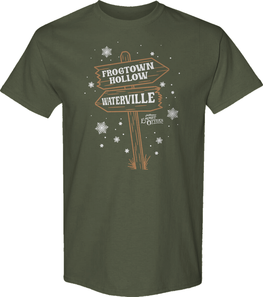 Frogtown Hollow & Waterville Signs Emmet Otter T-Shirt Hoodie, Sweatshirt | CiraTrend.com (Image 1)