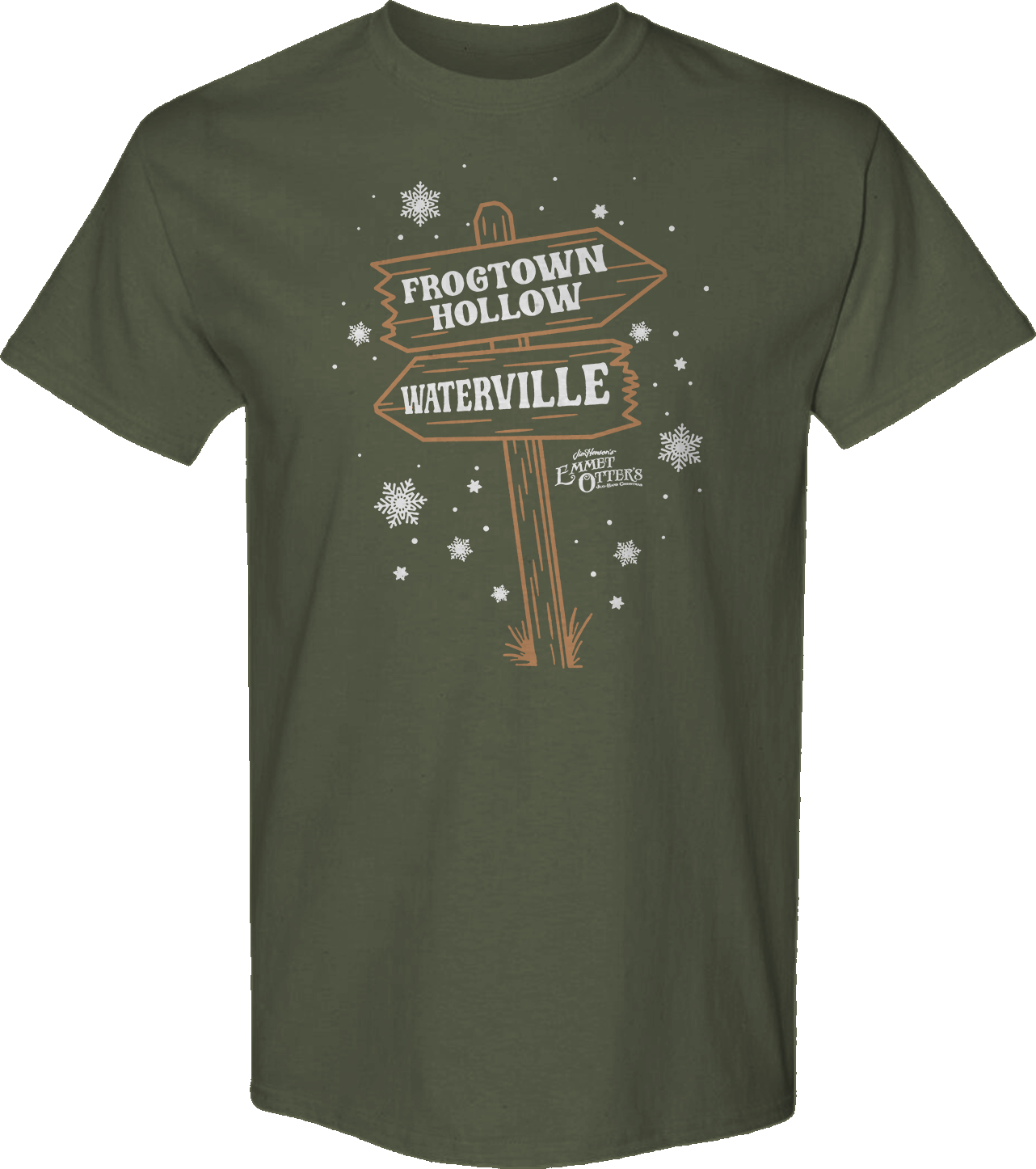 Frogtown Hollow & Waterville Signs Emmet Otter T-Shirt Hoodie, Sweatshirt | CiraTrend.com (Image 1)