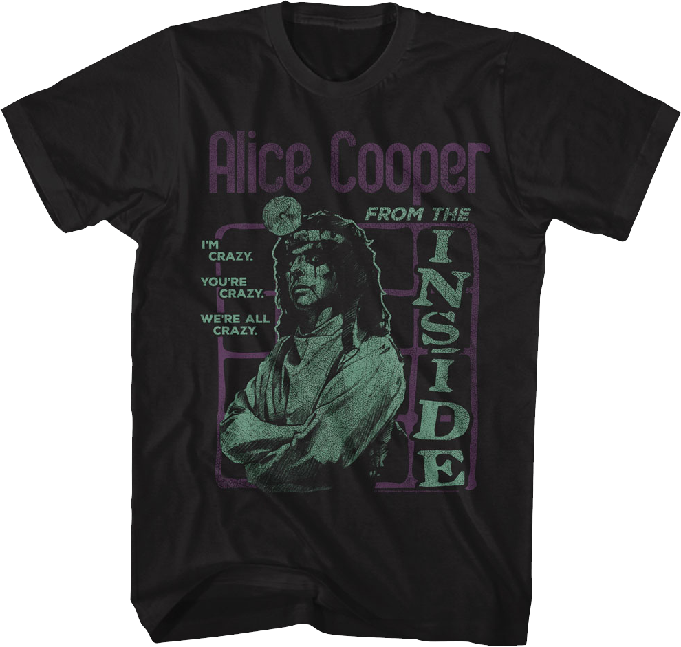 From The Inside Alice Cooper T-Shirt Hoodie, Sweatshirt | CiraTrend.com (Image 1)