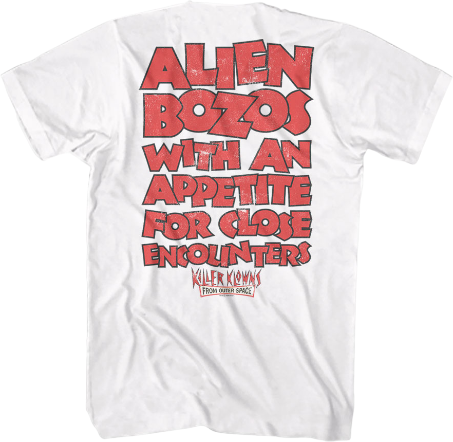 Front & Back Alien Bozos Killer Klowns From Outer Space T-Shirt Hoodie, Sweatshirt | CiraTrend.com (Image 3)