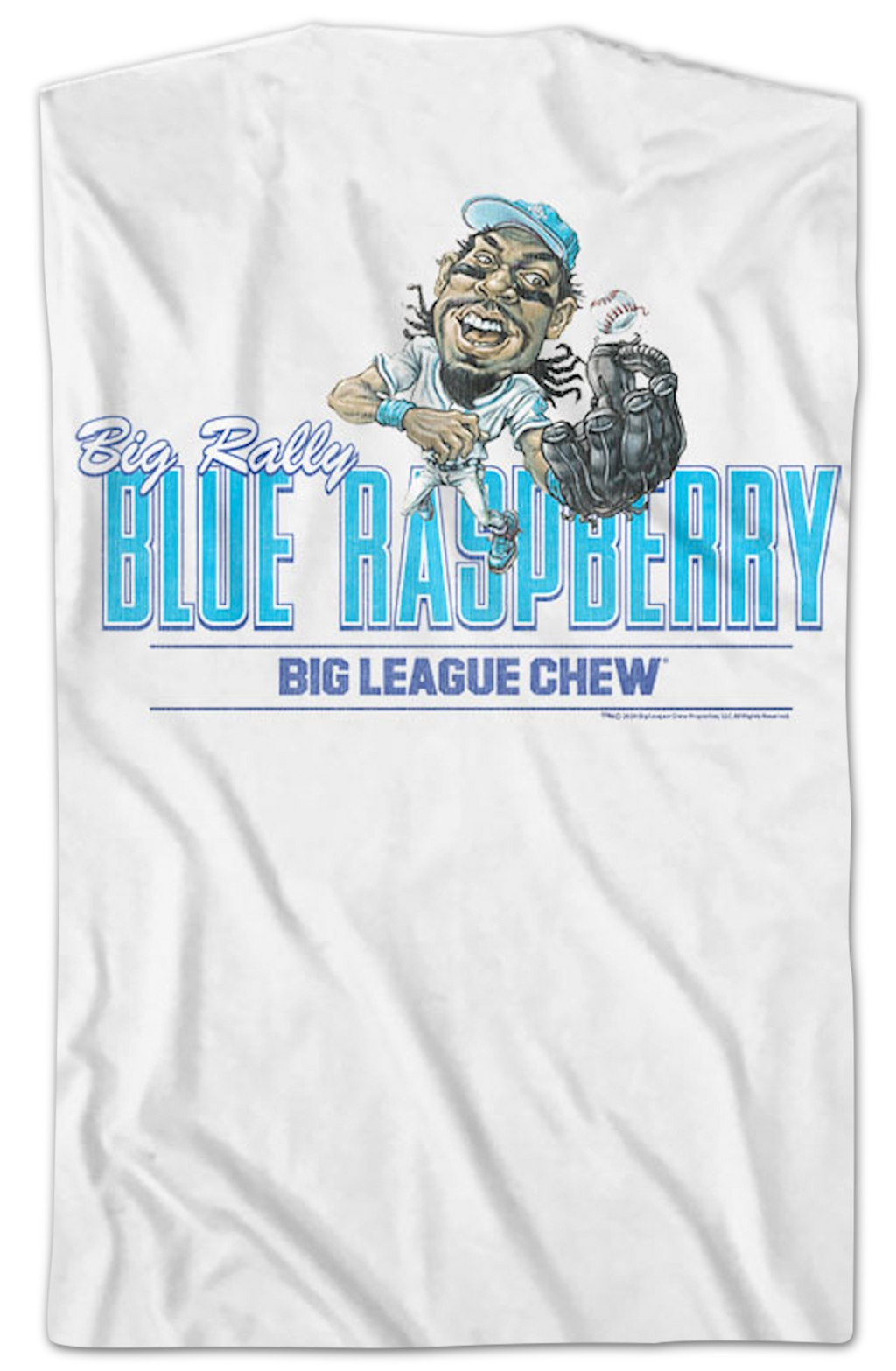 Front & Back Big Rally Blue Raspberry Big League Chew T-Shirt Hoodie, Sweatshirt | CiraTrend.com (Image 2)
