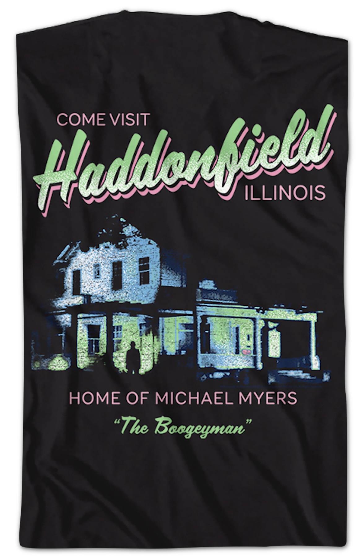 Front & Back Come Visit Haddonfield Halloween T-Shirt Hoodie, Sweatshirt | CiraTrend.com (Image 2)