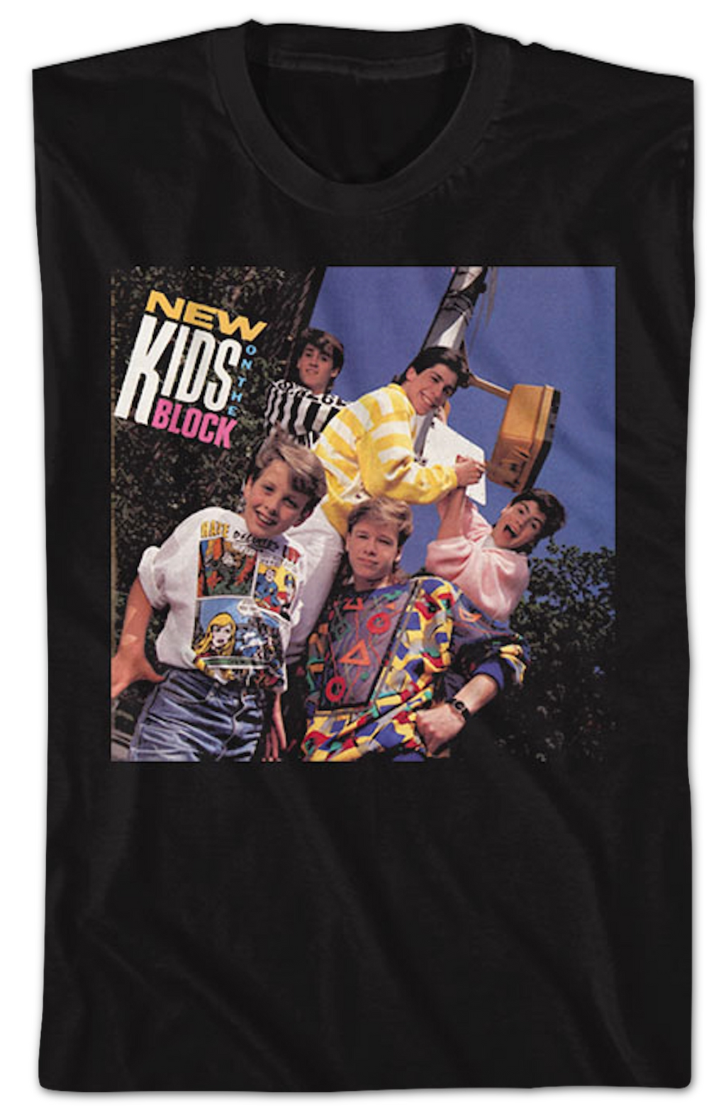 Front & Back Debut Album New Kids On The Block T-Shirt Hoodie, Sweatshirt | CiraTrend.com (Image 2)