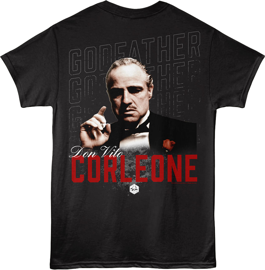 Front & Back Don Vito Corleone Godfather T-Shirt Hoodie, Sweatshirt | CiraTrend.com (Image 3)