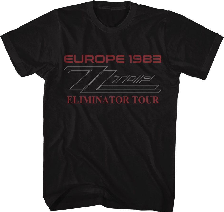 Front & Back Europe 1983 Eliminator Tour ZZ Top T-Shirt Hoodie, Sweatshirt | CiraTrend.com (Image 1)