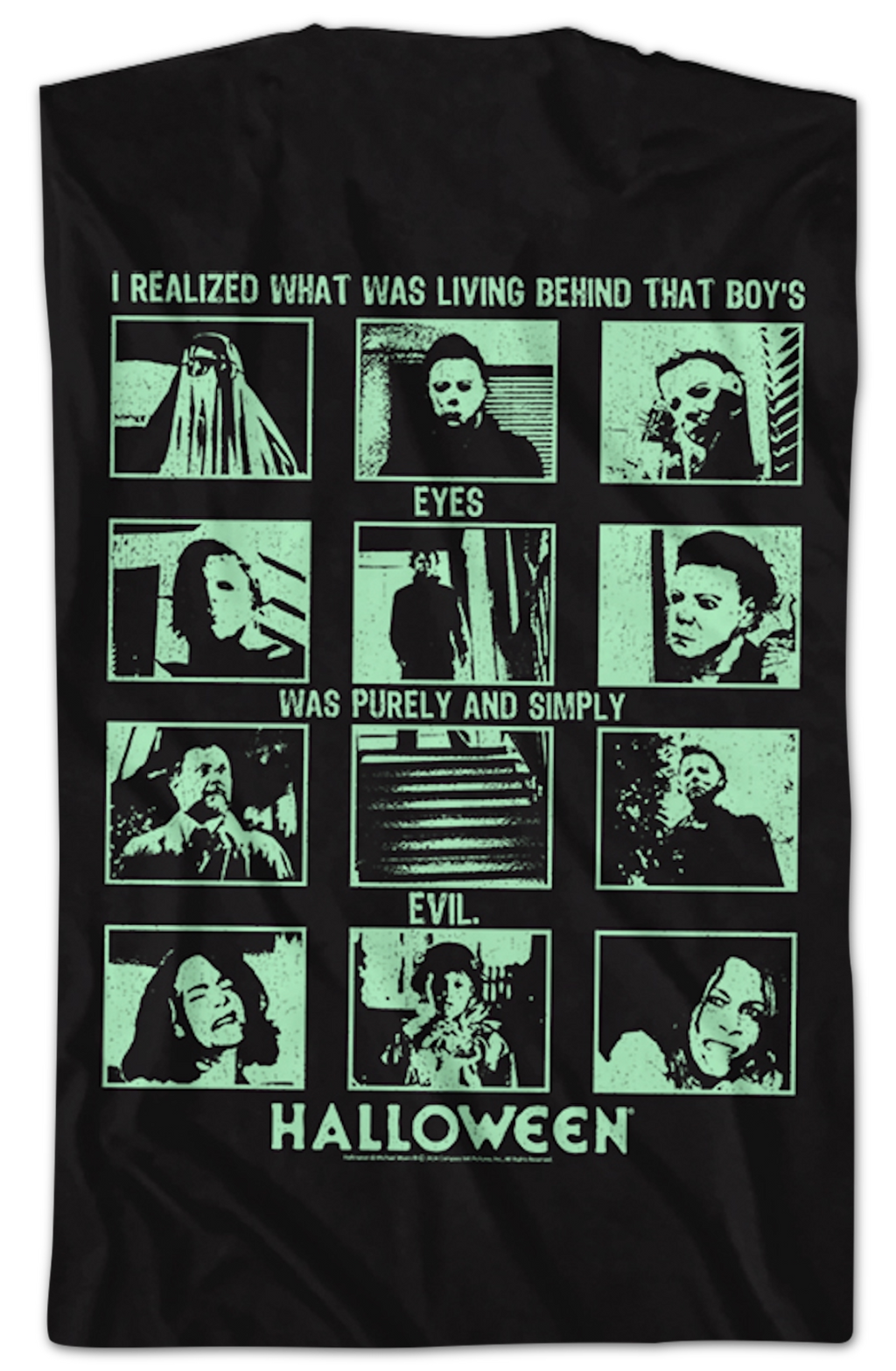 Front & Back Evil Collage Halloween T-Shirt Hoodie, Sweatshirt | CiraTrend.com (Image 2)