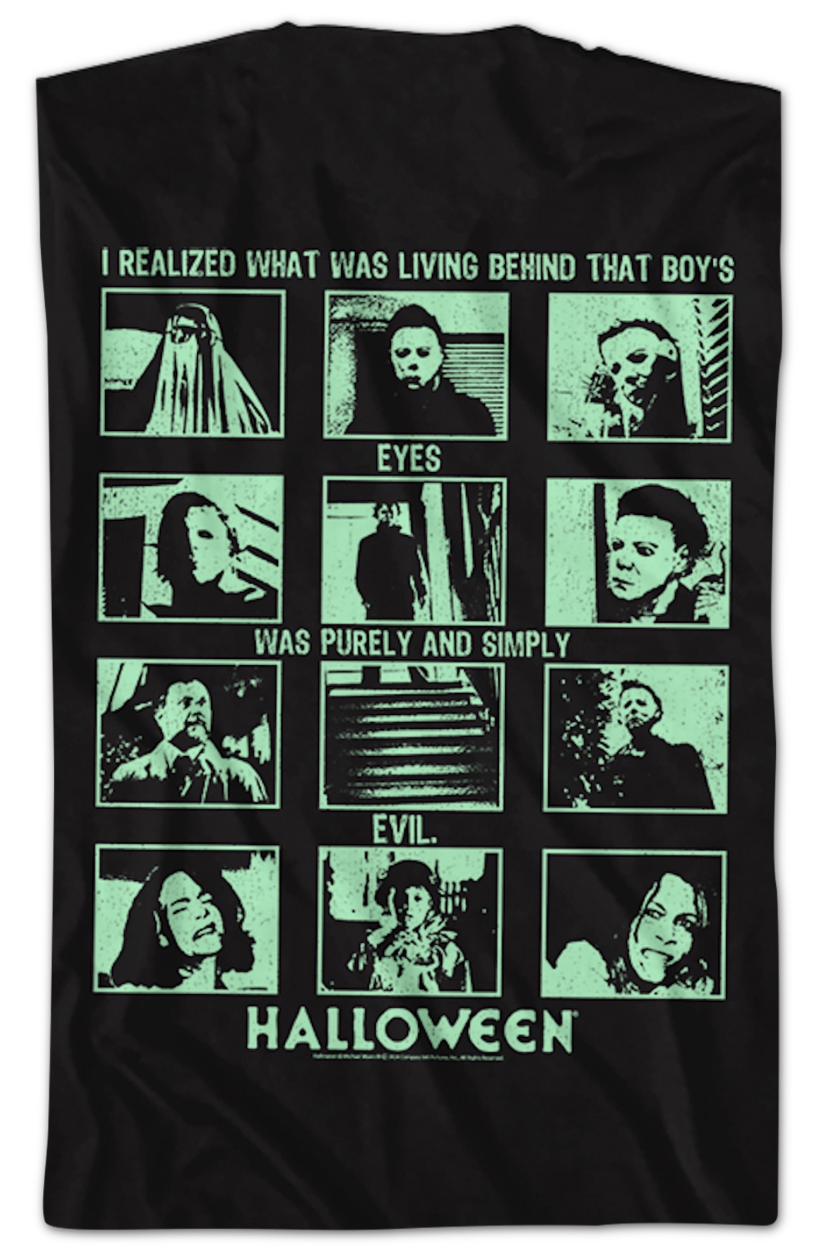 Front & Back Evil Collage Halloween T-Shirt Hoodie, Sweatshirt | CiraTrend.com (Image 2)