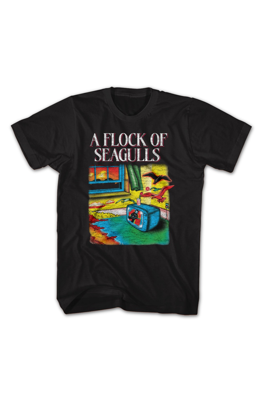 Front & Back Flock Of Seagulls T-Shirt Hoodie, Sweatshirt | CiraTrend.com (Image 2)