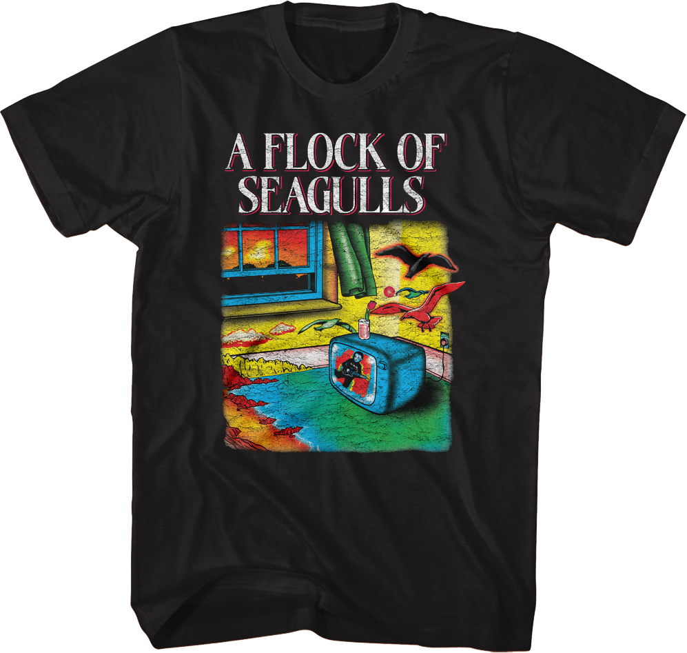 Front & Back Flock Of Seagulls T-Shirt Hoodie, Sweatshirt | CiraTrend.com (Image 1)
