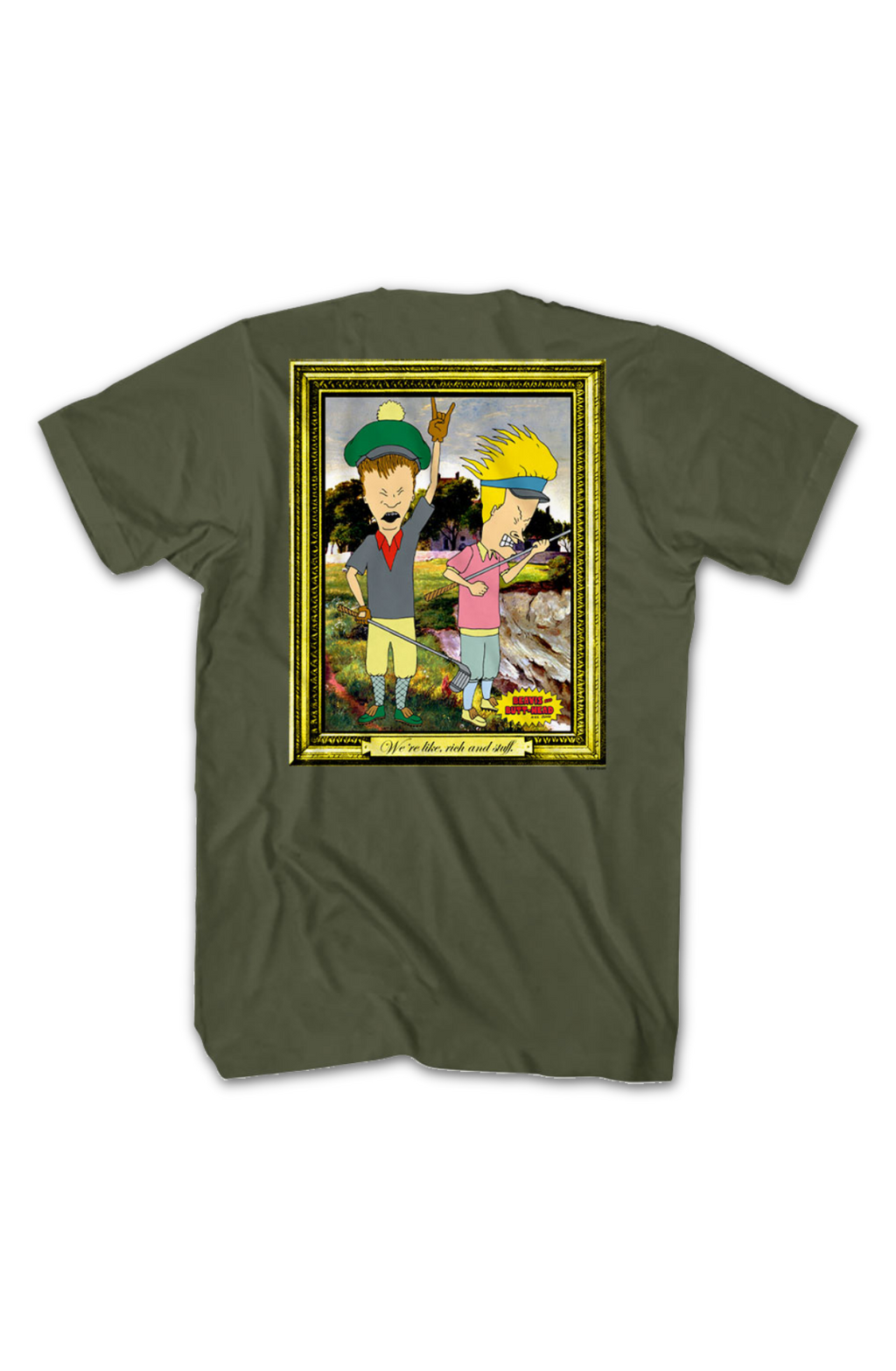 Front & Back Golf Photo Beavis And Butt-Head T-Shirt Hoodie, Sweatshirt | CiraTrend.com (Image 2)