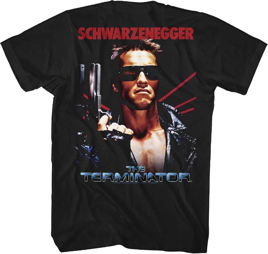 Front & Back I'll Be Back Terminator T-Shirt Hoodie, Sweatshirt | CiraTrend.com (Image 3)