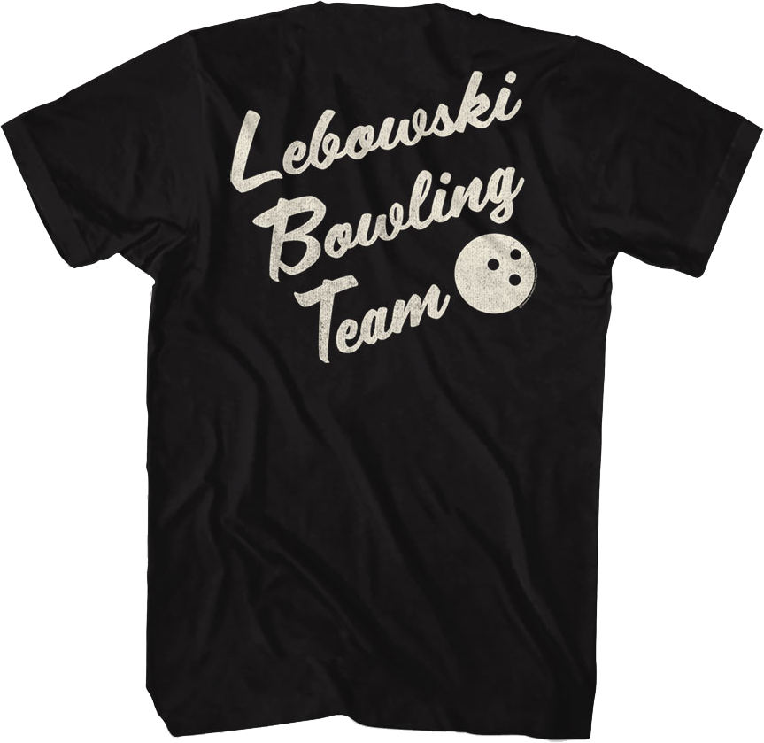 Front & Back Lebowski Bowling Team Big Lebowski T-Shirt Hoodie, Sweatshirt | CiraTrend.com (Image 1)