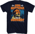 Front & Back Live In Concert Jimi Hendrix T-Shirt Hoodie, Sweatshirt | CiraTrend.com (Image 1)