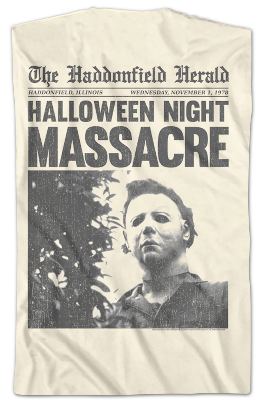 Front & Back Michael Myers Headline Halloween T-Shirt Hoodie, Sweatshirt | CiraTrend.com (Image 2)
